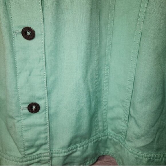 L.L. Bean Linen Blend Green Jacket 3X Plus - Picture 4 of 6
